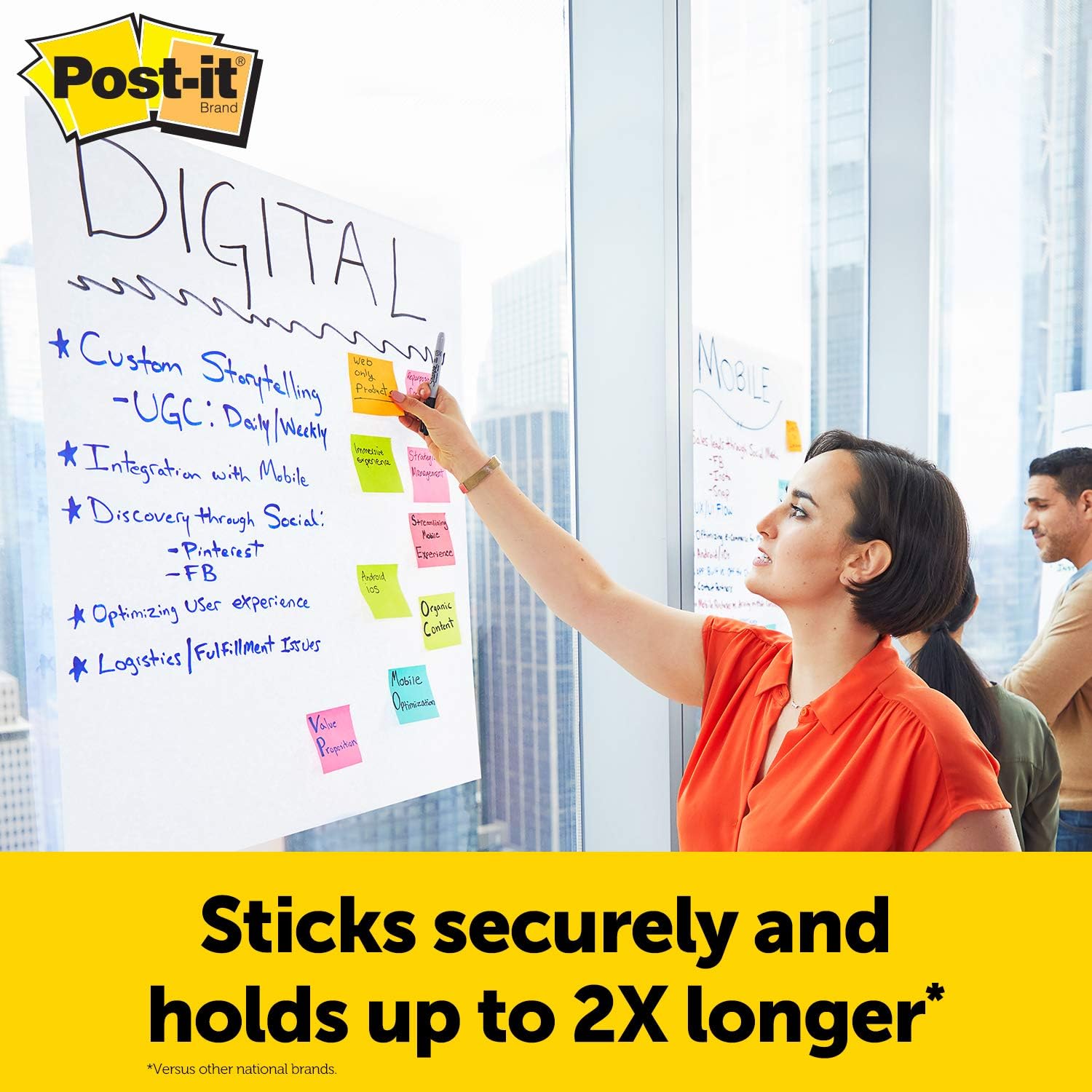 Post-it Super Sticky Easel Pad, 25 x 30 Inches, 30 Sheets/Pad, 2 Pads (561) & Super Sticky Easel Pad, 25 x 30 Inches, 30 Sheets/Pad, 2 Pads, Large White Premium Self Stick Flip Chart Paper : Office Products