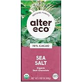 Alter Eco | Dark Chocolate Bars | Pure Dark Cocoa, Fair Trade, Organic, Non-GMO, Gluten Free (Dark Sea Salt)