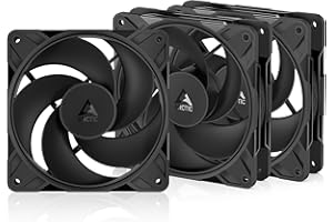 Arctic P12 Pro Reverse – 3 Pack – 120 mm Premium Fan with Reverse Airflow, PWM Fan with Y Cable Splitter, 500-3000 RPM, 0 RPM
