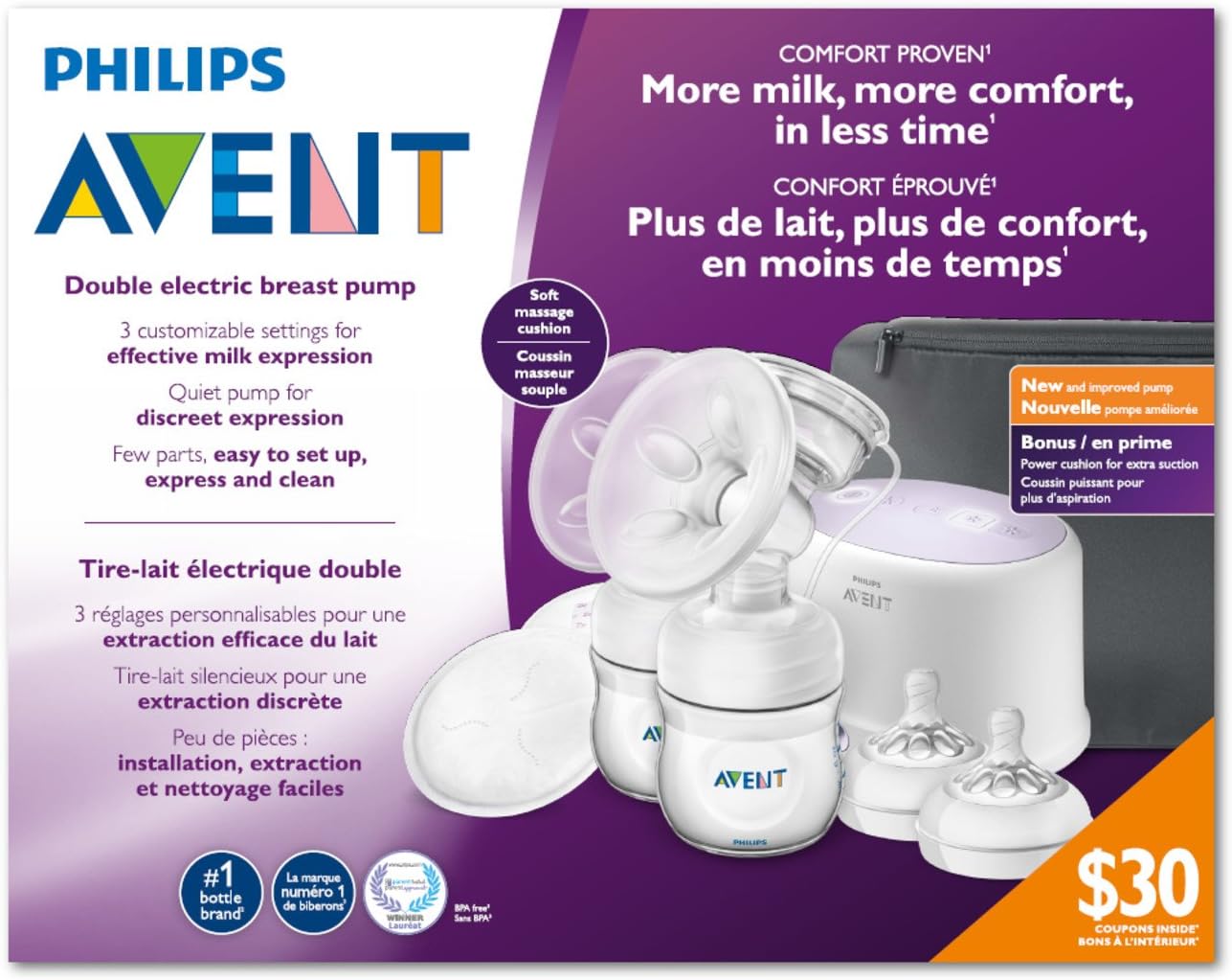 avent comfort double electric breast pump