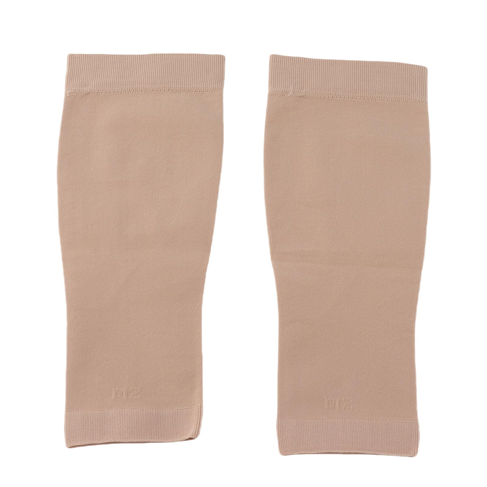 Calf Compression Socks, Compression Stockings with Medical Gradient Compression, 20-30mmHg Footless Compression Calf Sleeves for Shin Splint, Varicose Vein, Edema, Women & Men (Beige, X-Large)