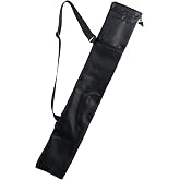 Cosmos Trekking Poles Carry Bag Portable Hiking Poles Carrying Shoulder Bag Tent Poles Replacement Storage Pouch for Trekking Hiking Poles &amp; Walking Stick, Ajustable Shoulder Strap, Black