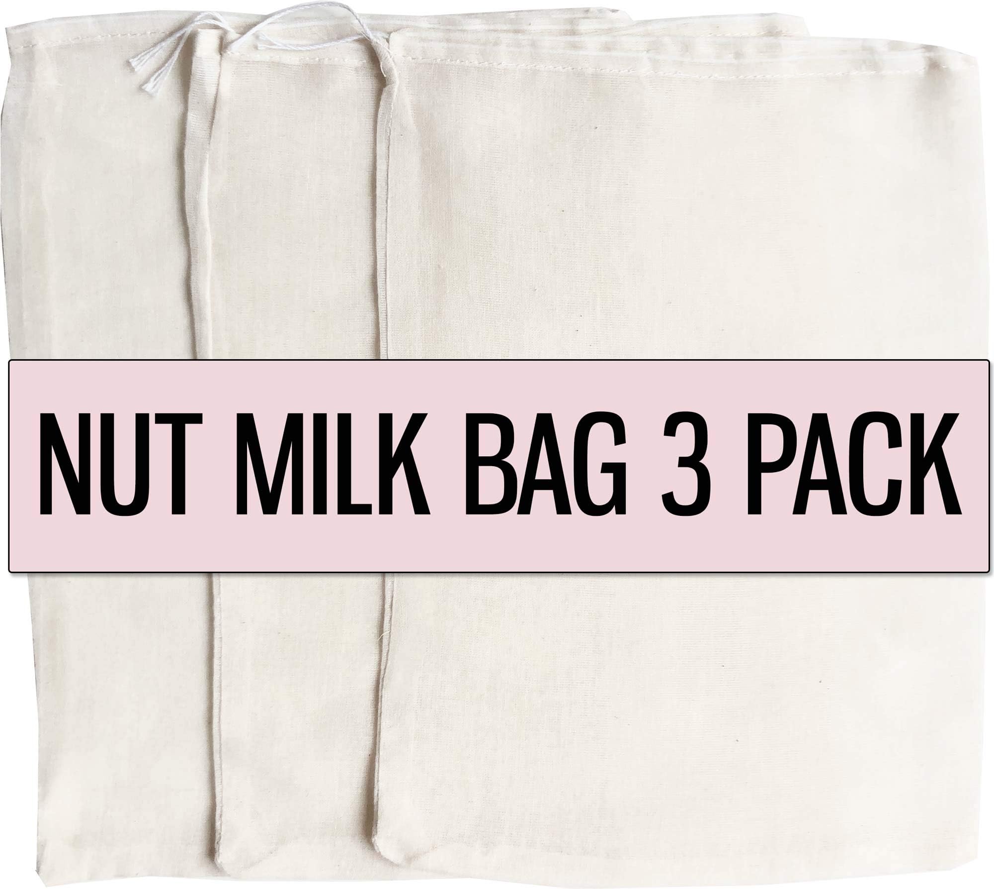 Nut Milk Bags Straining Almond Oat Milk Filter Greek Yogurt Cottage Cheese Cheesecloth