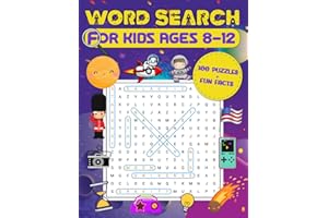 Word Search for Kids Ages 8-12 - 100 Word Find Puzzles with Fun Facts in Educational Themes for Kids Featuring Space, Animals, Sports, Geography and Many More!