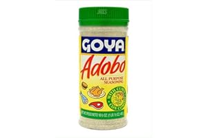 Adobo All Purpose Seasoning with Cumin by Goya, Latin Spice Shaker for Meat, Chicken, and Fish, Fat Free and Calorie Free Spice Blend with Garlic, Oregano, Turmeric and More - 16.5oz. Bottle