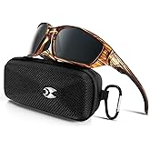 suoso Sports Polarized Sunglasses for Men: Womens UV400 Protection Sun Glasses Wrap Around Goggles for Fishing Driving TR90