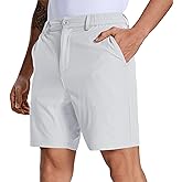 Zalify Mens Golf Dress Casual Shorts 7" 9" Lightweight Stretch with 4 Pockets Breathable Work Shorts