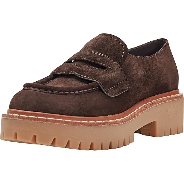 Amazon.com | Marc Fisher LTD Women's Nerida Loafer, Dark Brown