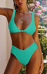 geluboao Women Maternity Swimsuit 2 Piece Sexy V