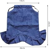 Petyoung 3PCS Chicken Saddles Hen Aprons Blue Denim Poultry Protector view 6
