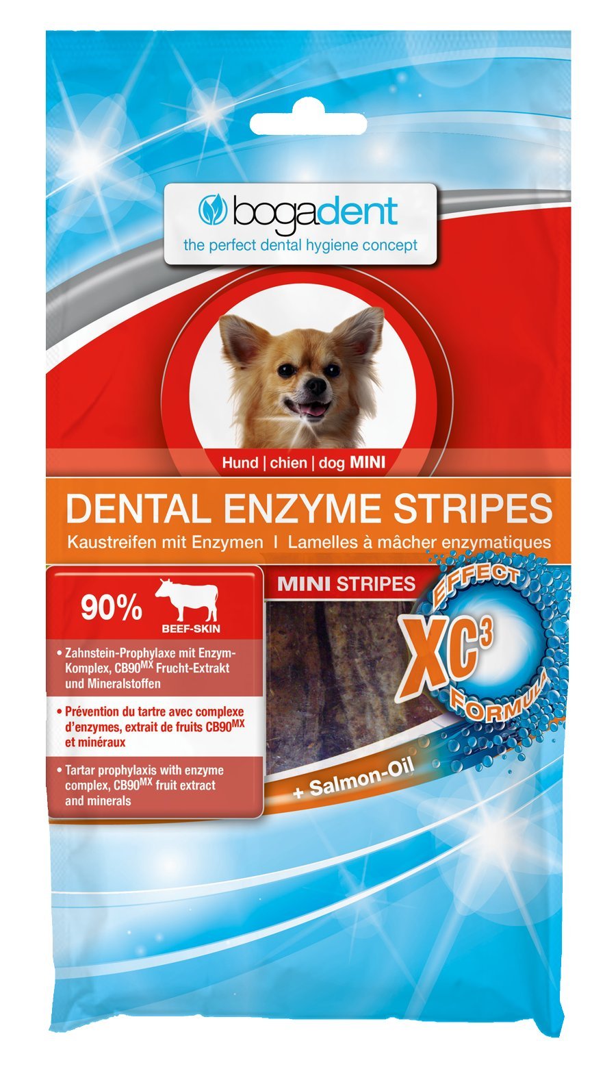 Bogadent Bogar AG Dental Enzyme Stripes Mini for Dogs 100 g
