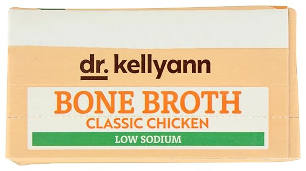 DR. KELLYANN LOW SODIUM CHICKEN BONE BROTH, 16.9 FZ