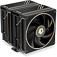 ID-COOLING FROZN A620 GDL Limited Edition Dual-Tower Air CPU Cooler, 6 Heatpipes, Dual 120x120x27mm FDB Fans, Black CPU Cooler with Golden Lines Decorated, Support LGA1851/1700/1200/115X; AMD AM5/AM4