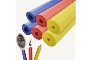 YFANITI Foam Grip Tubing for Utensils Tools Pens - 3 Sizes, Comfort Grip for Elderly, Disabled, Arthritis, Multicolor, 6 Pack