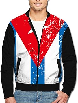 Amazon Com Sapoy Men S Bomber Jacket Retro Puerto Rico Flag