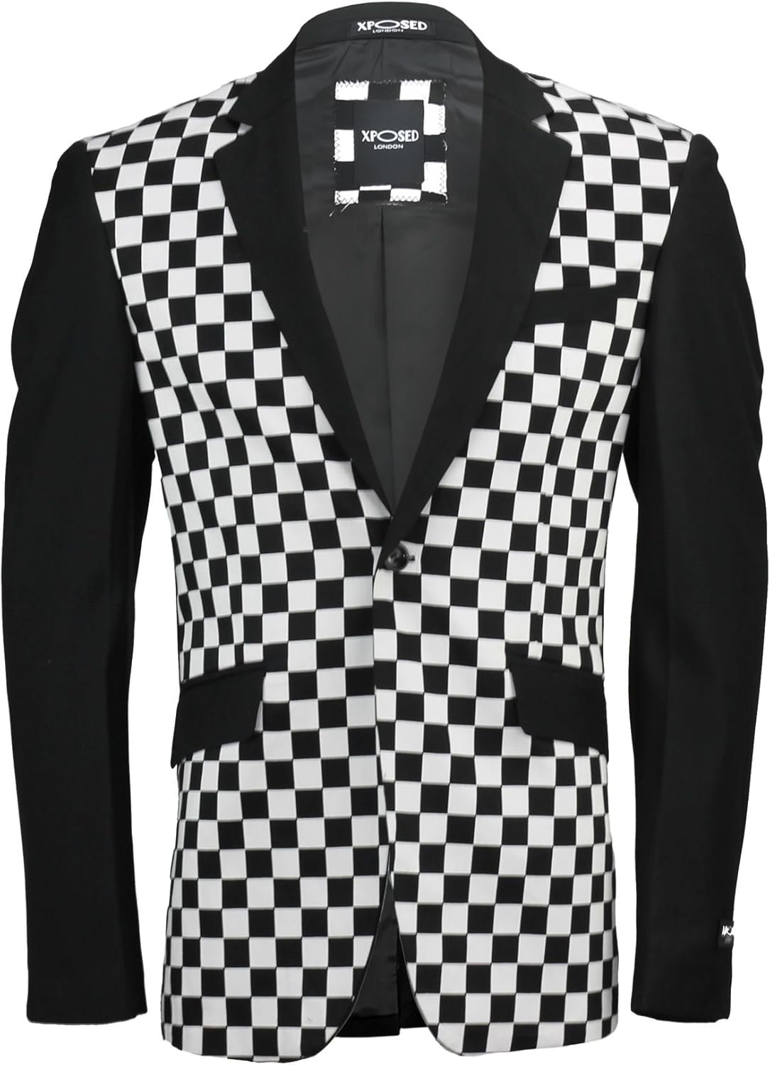mens black and white party clothes