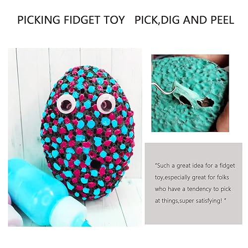 Picking Peel Stone Kit for Anxiety Relief,Skin Picking