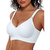 Vertvie Womens Wireless Bras No Underwire Push Up Bra Seamless Supportive Full Coverage Everyday Bras Regular and Plus Size