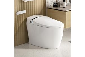 HOCANFLO Smart Toilet with Bidet Built in, One Piece Elongated Electric Toilet with Warm Water Sprayer & Dryer, Heated Bidet 