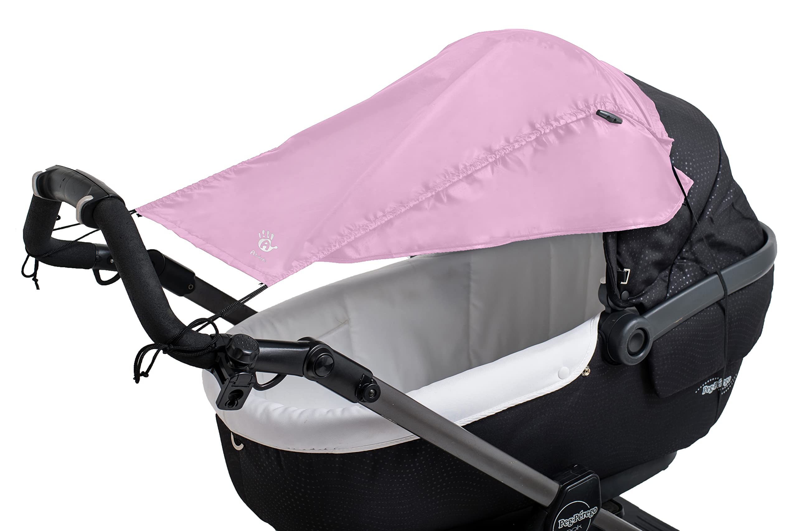 Altabebe AL7012-06 Universal Baby Sunshade with Side Protection for Pram and Stroller with Anti-UV 50+, Light Pink