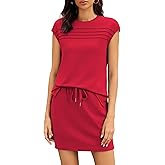 Casly Lamiit Two Piece Sets for Women Summer Skirt and Top Set Cap Sleeve Matching Drawstring Tennis Skort Outfits