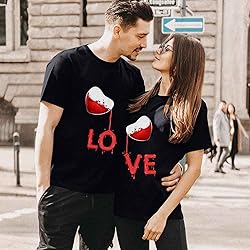 Couple T Shirts for Him and Her,Couple T-Shirts for