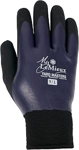 LeMieux Yardmaster Thermal Work Gloves Navy X Large Rider Accessory view 2