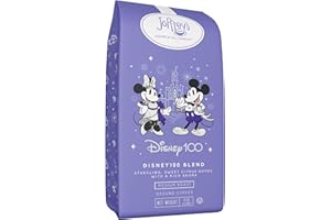 JOFFREY'S COFFEE & TEA COMPANY Joffrey's Coffee - Disney100 Blend, Disney Specialty Coffee Collection, Delicate Notes of Sparkling Citrus Flavor, Artisan Medium Roast, 100% Arabica Beans, Brew or French Press (Ground, 11oz)