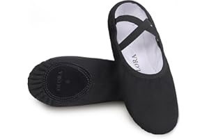 OLORA Women's Ballet Shoes Canvas Dance Slippers Yoga Practice Shoes for Girls/Adults