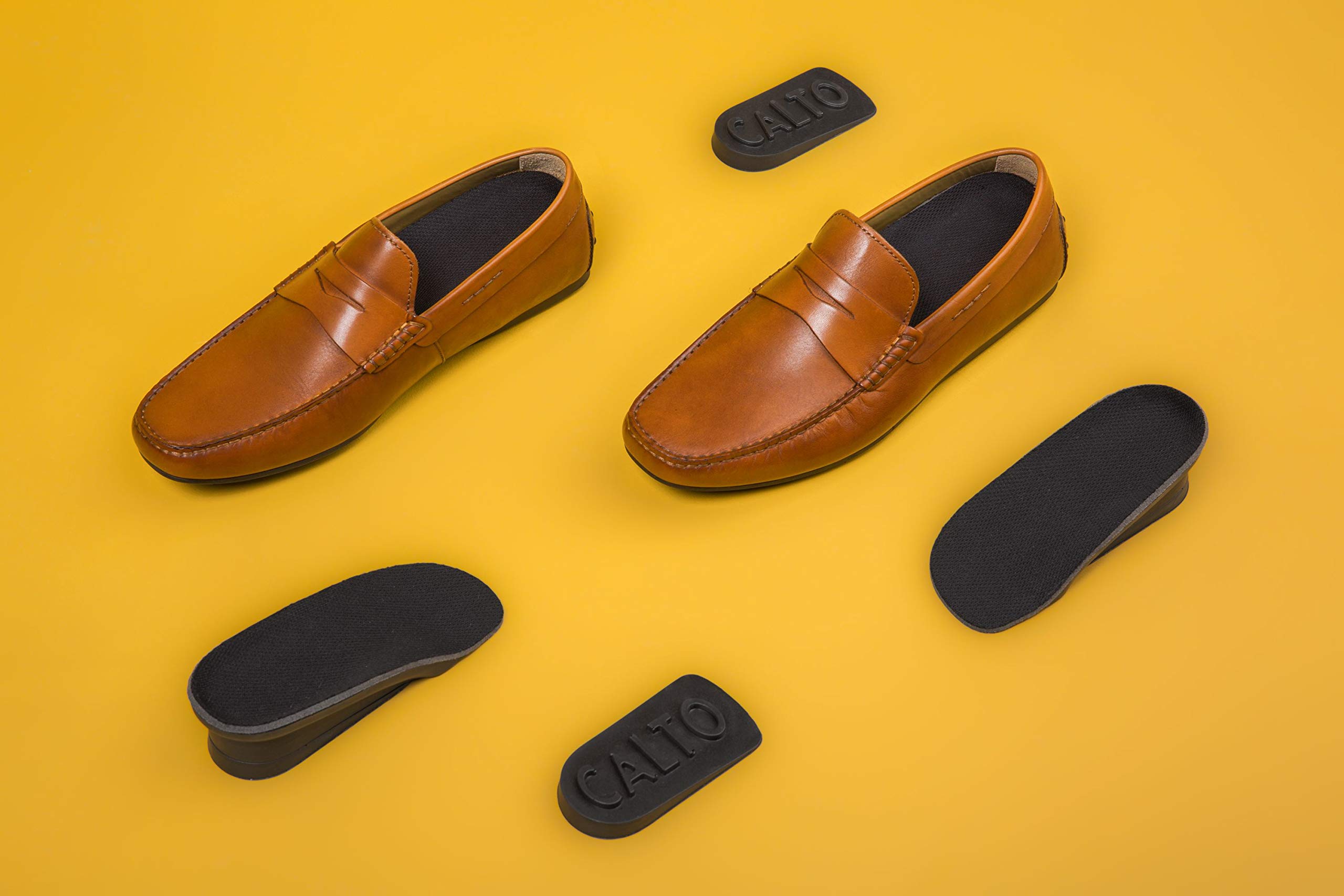 Plantilla de aumento de altura CALTO Premium – Elevadores de talón ergonómicos para efecto de aumento de zapato elevador – Plantilla de 3/4 de longitud – Ajustable 1.8 pulgadas más alto – IK308 Negro Plantilla de aumento de altura CALTO Premium – Elevadores de talón ergonómicos para efecto de aumento de zapato elevador – Plantilla de 3/4 de longitud – Ajustable 1.8 pulgadas más alto – IK308 Negro