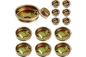 CHEUNGHAO 12 Pack Steel Bung Plug Drum Bung 2 and 3/4 Inch Bung Hole Cap 55 Gallon Drum Caps Metal Bungs Bung Caps with Plate
