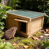 Unibos Luxury Hedgehog House Hedgehog Feeding Station Hibernation Shelter view 2