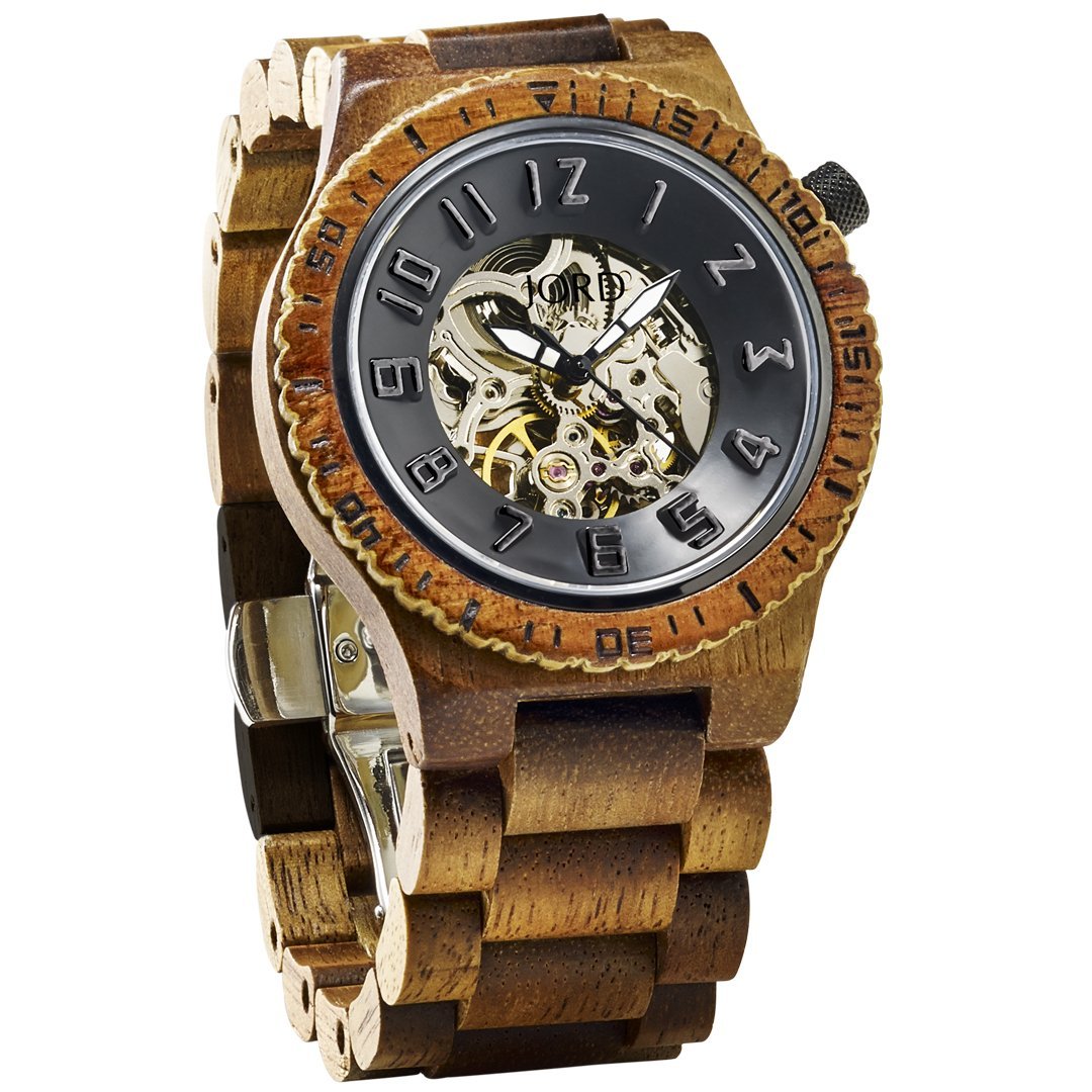 Buy JORD Wooden Watches for Men Dover Series Skeleton Automatic/Wood