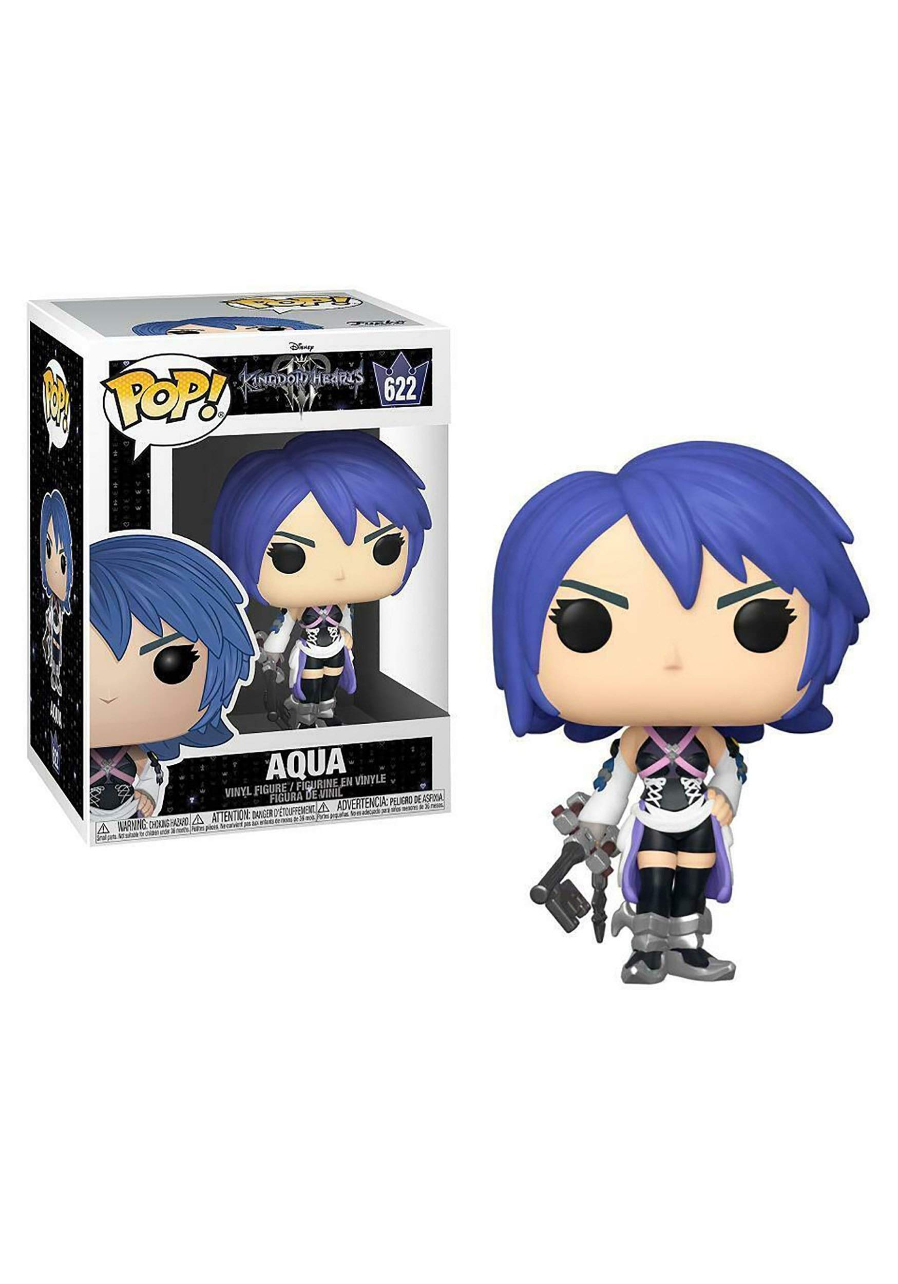 Funko 39941 POP Disney: Kingdom Hearts 3-Aqua Collectible Figure, Multicolour