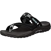 Skechers Women's Reggae-Zig Swag Flip-Flop, Black, 9.5 M US