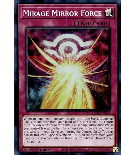 Amazon.com: YU-GI-OH! - Mirror Force (YS15-ENF21) - Starter Deck: Saber  Force - 1st Edition - Shatterfoil : Toys & Games