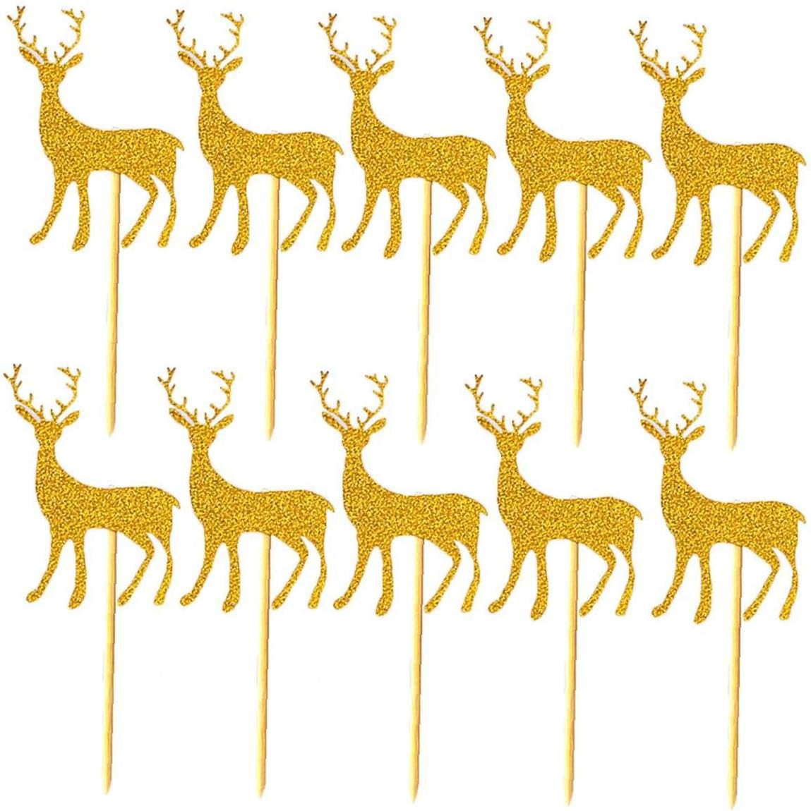 10pcs De Cuerno De Ciervo Cake Primeros De La Magdalena Escoge Escarcha