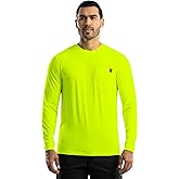 Wrangler Mens Long Sleeve Pocket T-Shirt with UPF