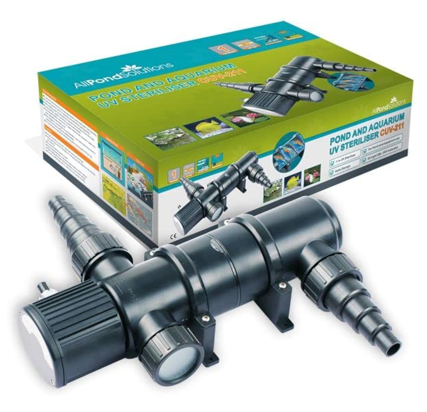 allpondsolutions 11w UV Light Steriliser for Pond & Aquarium - CUV-211 Fish Tank Pond Clarifier - Helps Remove Algae and Greenwater โ image 1