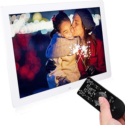 Amazon Co Jp フォトフレーム デジタルフレームデジタル額縁hd17インチアルバム目覚まし時計壁掛け式家庭用またはオフィス用 White U S Regulations パソコン 周辺機器