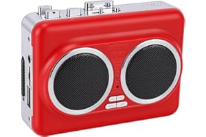 Pomya Cassette Tape Player, Portable Cassette to MP3 Digital Converter, USB Flash Drive,3.5mm Headphone Jack, for Digitizing 