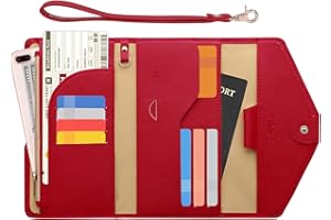 ZOPPEN Passport Holder Women Travel Wallet (Ver.5) for Women Rfid Blocking Passport Cover Case Document Organizer Wrist Strap