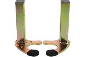 NIYANGLE U-Shaped Motorcycle Stand Set 2Pcs Adjustable Front and Rear Wheel Lift Metal Hooks for Paddock and