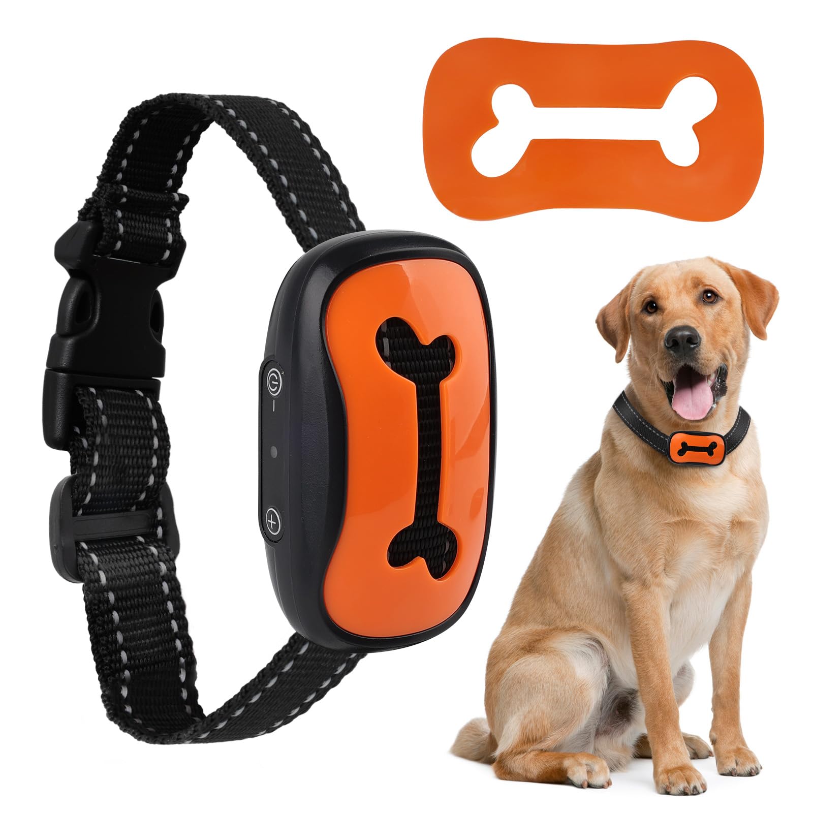 Anti Bark Collars for Dogs, Rechargeable Bark Collar with 7 Adjustable Sensitivity Levels, Smart Dog Barking Collar Humane Vibration Beep Anti Barking Device for Small Medium Large Dogs