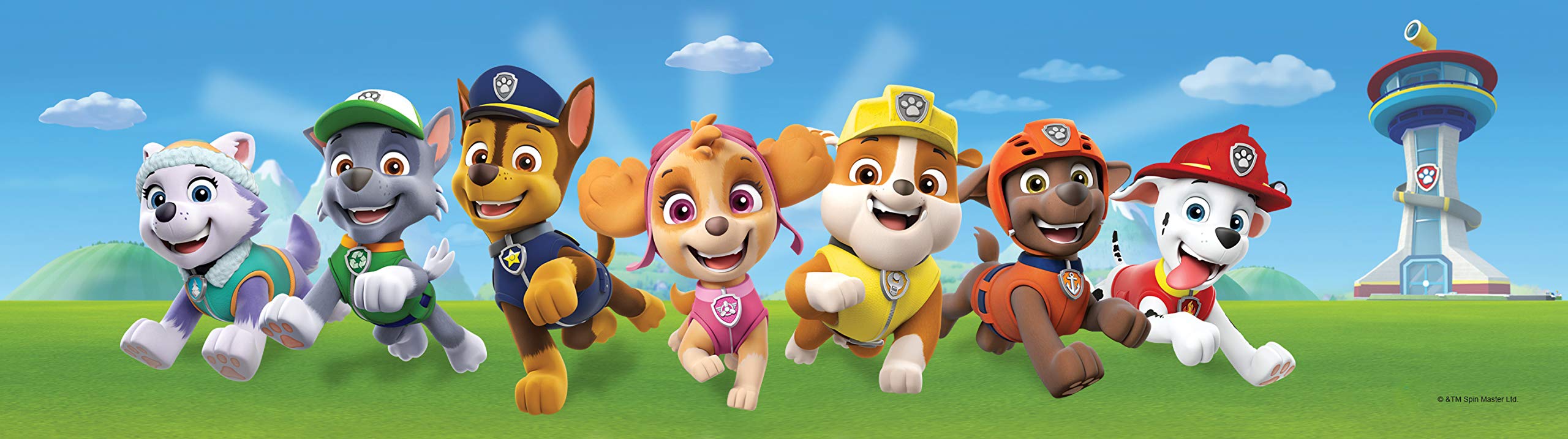 AG Design Paw Patrol to the rescue, decorative wall border for children's rooms, 5 m x 10 cm, WBD 8161, multi-colored, 0.1 x 5 m