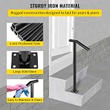 VEVOR Round Type Metal Handrail 2 Steps Outdoor 18 x 38 In LTFS2BXYGLZHS0001 view 5