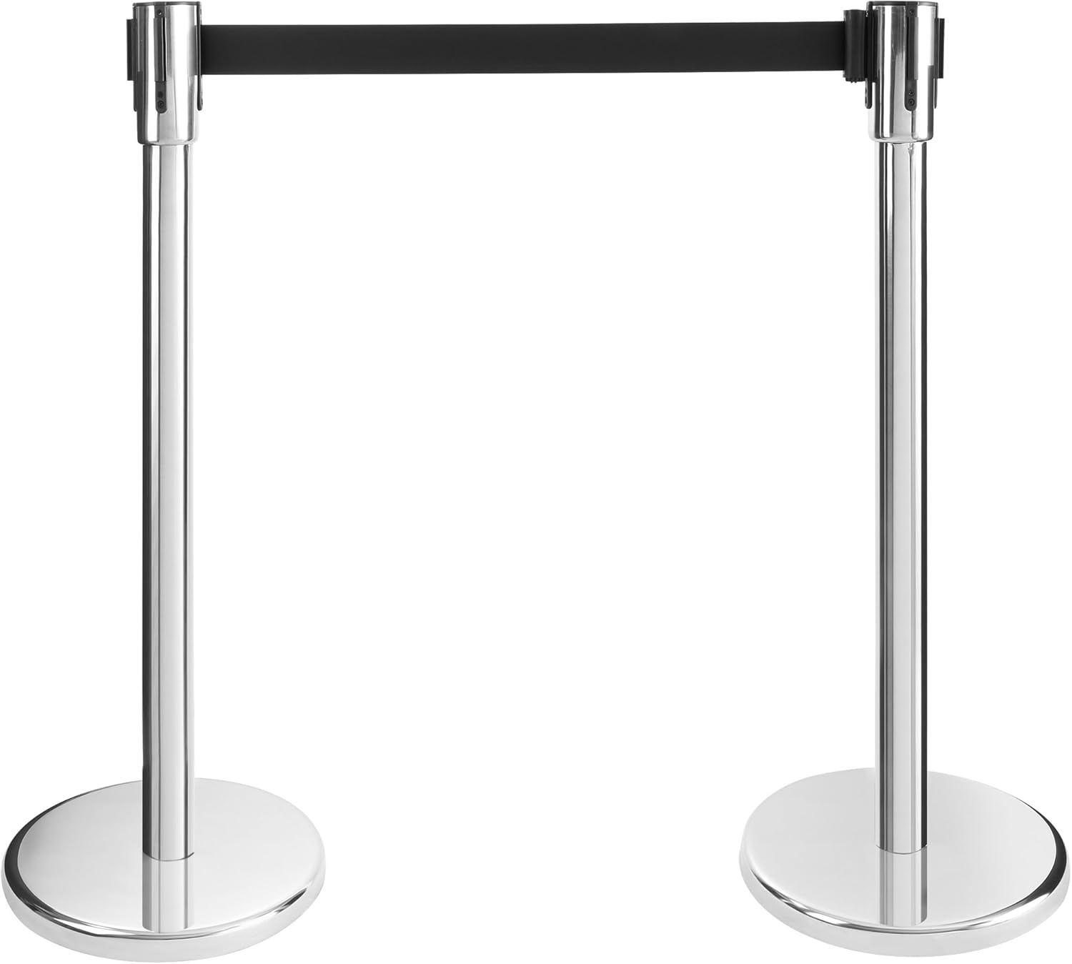 2X AREBOS Crowd Control Barriers Airport Queue Retractable Crowd