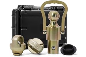 BZVQLO GNXA2061 Gooseneck Ball Kit,2-5/16-Inch Ball&Safety Chain Anchors Ram 2500/3500 Gooseneck Ball for Dodge Ram Trucks,Fits Ford F-250/F-350/F-450 Super Duty,Chevy Silverado&GMC Sierra