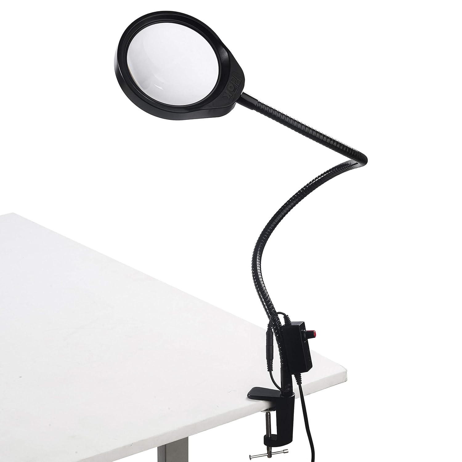 ENJOHOS 10X Magnifying Lamp with Metal Clamp Desktop Illuminating
