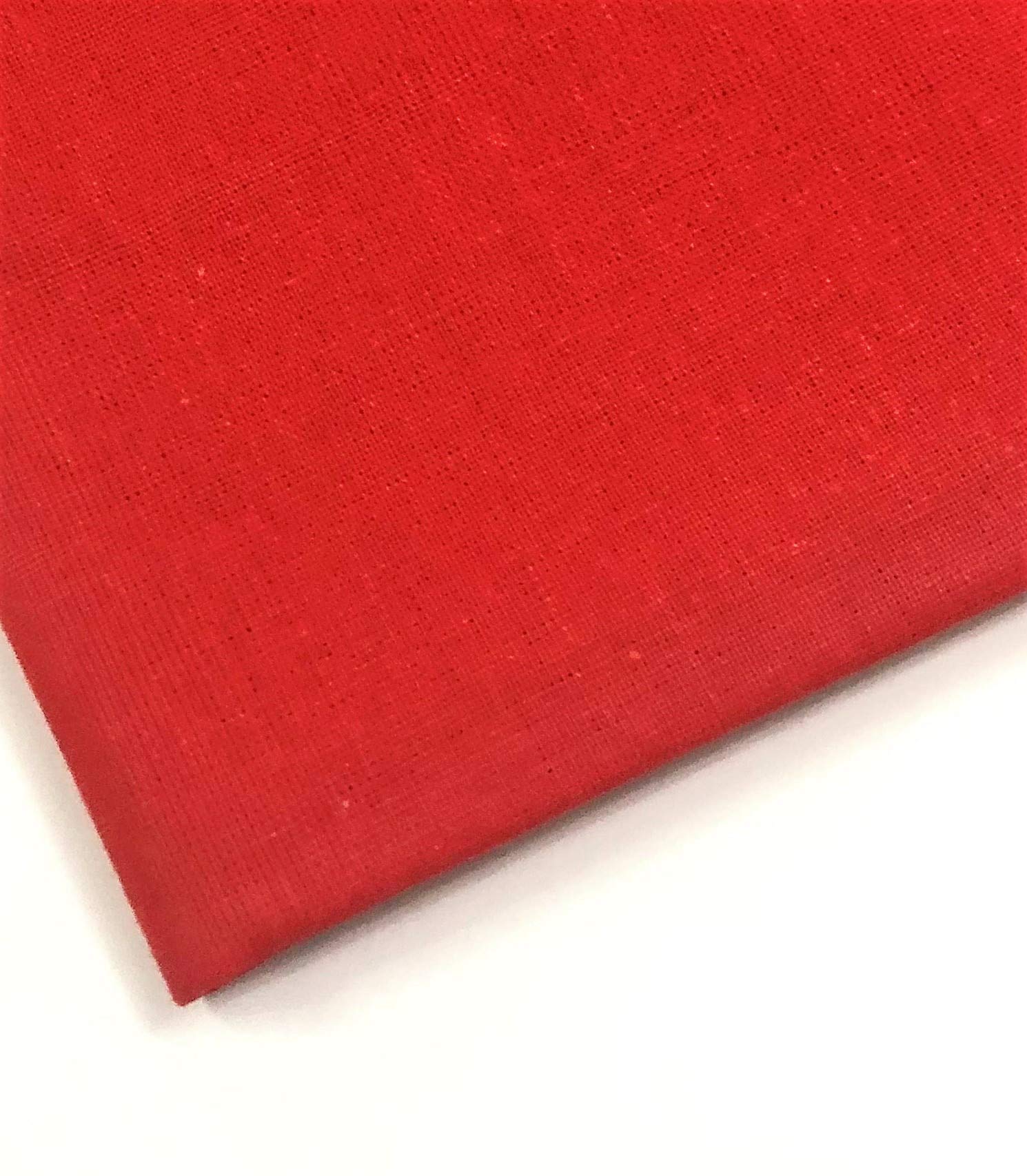Plain Red 100% Cotton Fabric for Quilting, Sewing, Dressmaking, Arts & Crafts - 60 Inch Wide M&J® (RED, 2 METRE)
